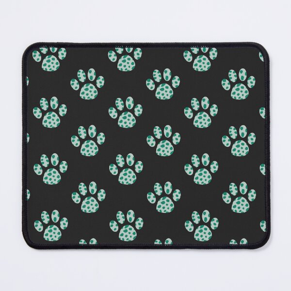 Item preview, Green Spotted Paw Print Pattern – Aesthetic Dog Lover Design designed and sold by 313FILES.