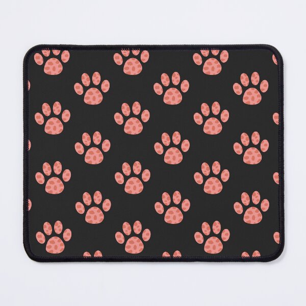 Item preview, Coral Spotted Paw Print Pattern – Aesthetic Dog Lover Design designed and sold by 313FILES.