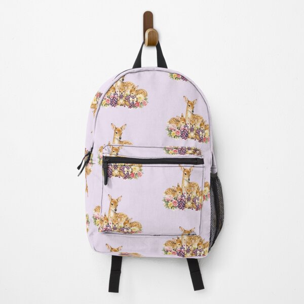Item preview, Deer family with flowers and purple grapes designed and sold by the artedivino.