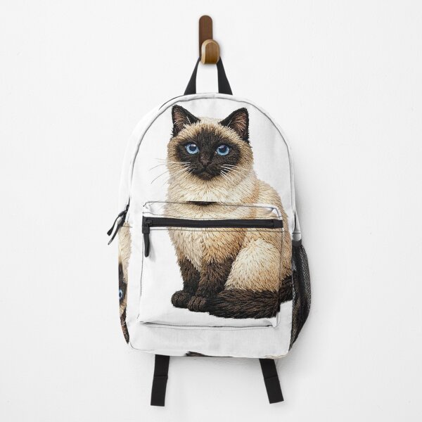 Item preview, Siamese Cat Blue Eyes Embroidery Art designed and sold by mybunnyparadise.