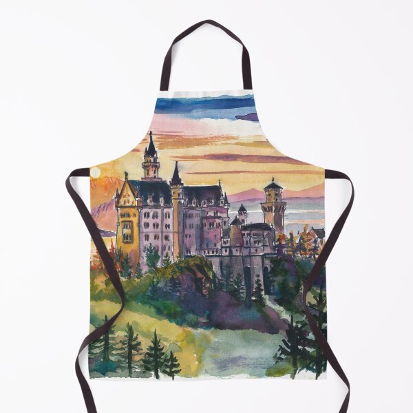 Item preview, Neuschwanstein Castle in Fairy Tale Evening Light designed and sold by artshop77.
