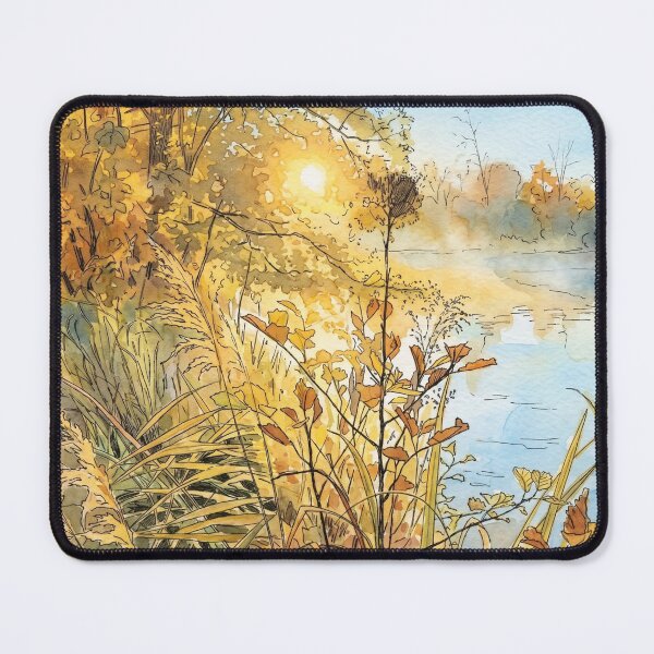 Item preview, Sunrise over the Lippe River designed and sold by sid1802.