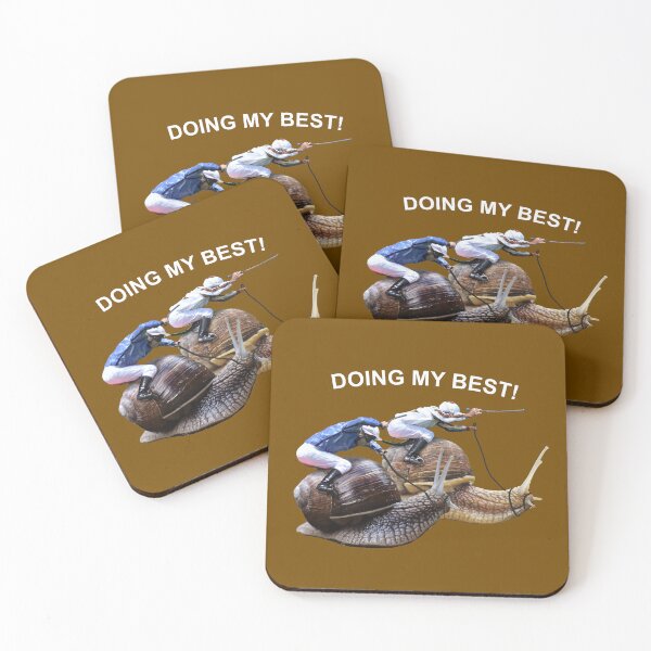 Item preview, DOING MY BEST, SNAIL JOCKEY designed and sold by Danicus666.