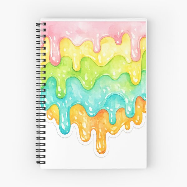 Item preview, Gelato Melt – Abstract Watercolor Ice Cream Drip Sticker designed and sold by MyTutina.