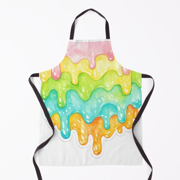 Item preview, Gelato Melt – Abstract Watercolor Ice Cream Drip Sticker designed and sold by MyTutina.