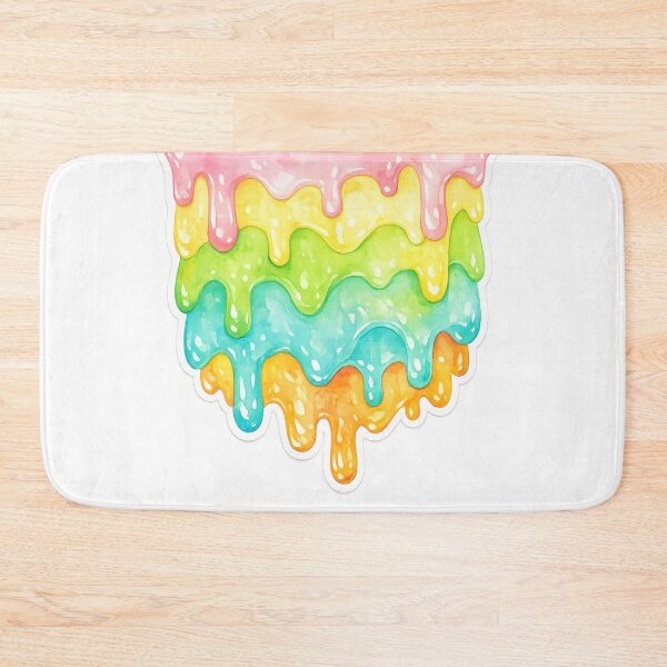 Item preview, Gelato Melt – Abstract Watercolor Ice Cream Drip Sticker designed and sold by MyTutina.