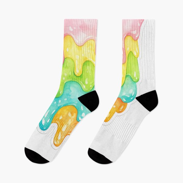 Item preview, Gelato Melt – Abstract Watercolor Ice Cream Drip Sticker designed and sold by MyTutina.