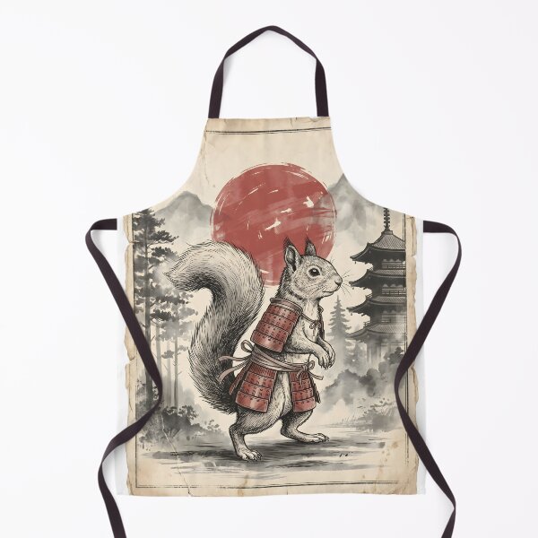 Item preview, Samurai Squirrel Vintage Japanese Art – Cute Warrior Animal Ukiyo-e Style Design designed and sold by YYoYY.