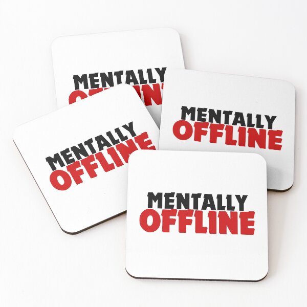 Item preview, Menthally Offline Funny Minimalist Mood Design designed and sold by DomKo10.