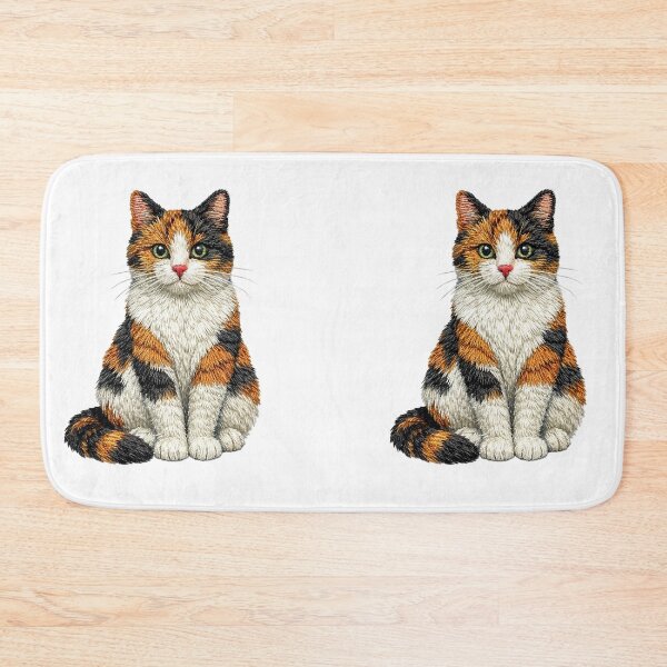 Item preview, Calico Cat Embroidered Patch Design designed and sold by mybunnyparadise.