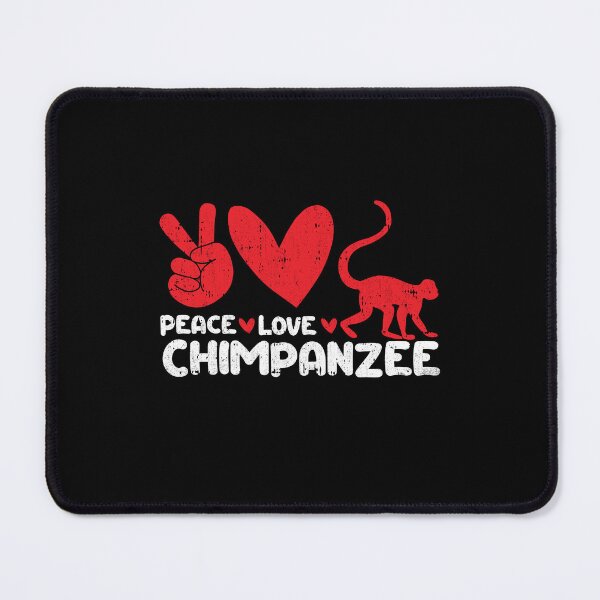 Item preview, Peace - Love - Chimpanzee Animals lover designed and sold by GabbyKash.