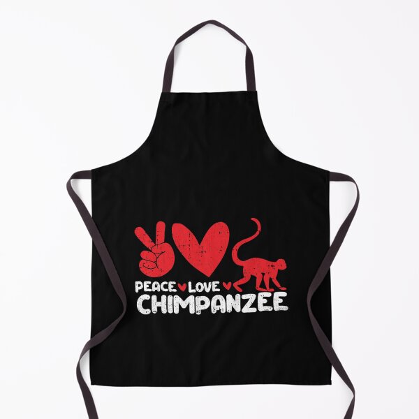 Item preview, Peace - Love - Chimpanzee Animals lover designed and sold by GabbyKash.