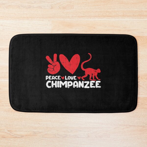 Item preview, Peace - Love - Chimpanzee Animals lover designed and sold by GabbyKash.