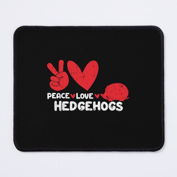 Item preview, Peace - Love - Hedgehogs Animals lover designed and sold by GabbyKash.