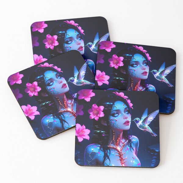 Item preview, The Gentle Fracture: Neon Bloomed Silence designed and sold by Insomnia Art Designs.
