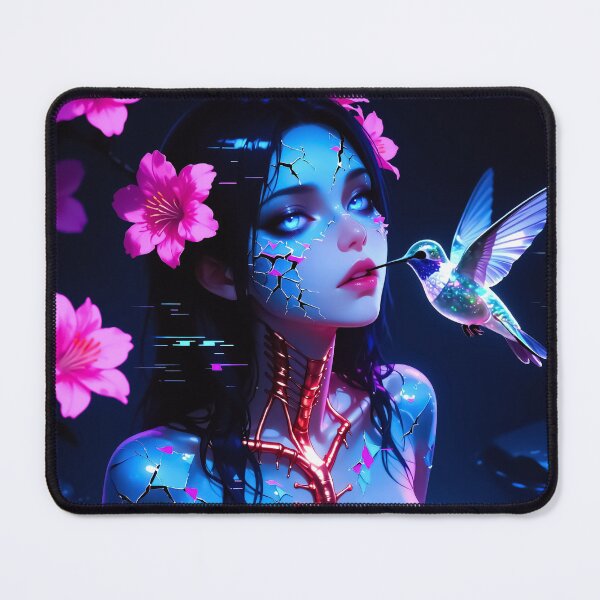 Item preview, The Gentle Fracture: Neon Bloomed Silence designed and sold by Insomnia Art Designs.