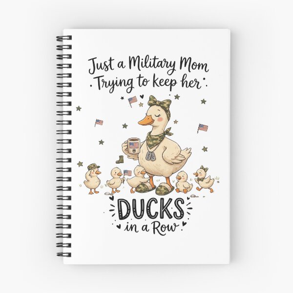 Item preview, Just a Military Mom Trying to Keep Her Ducks in a Row Patriotic Duck Mom Design designed and sold by Winarrts.