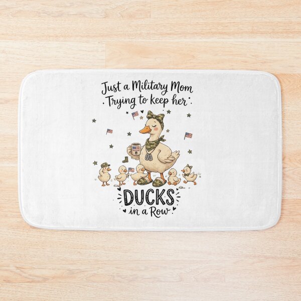 Item preview, Just a Military Mom Trying to Keep Her Ducks in a Row Patriotic Duck Mom Design designed and sold by Winarrts.