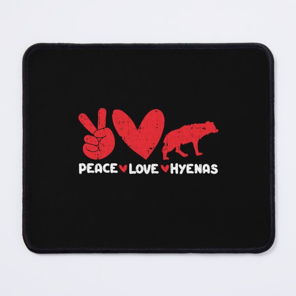 Item preview, Peace - Love - Hyenas Animals lover designed and sold by GabbyKash.