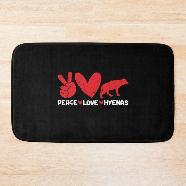 Item preview, Peace - Love - Hyenas Animals lover designed and sold by GabbyKash.