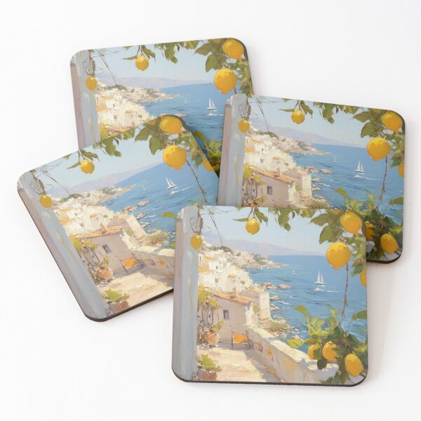 Item preview, Menton France Coastal View with Lemons  designed and sold by CARRAANN.