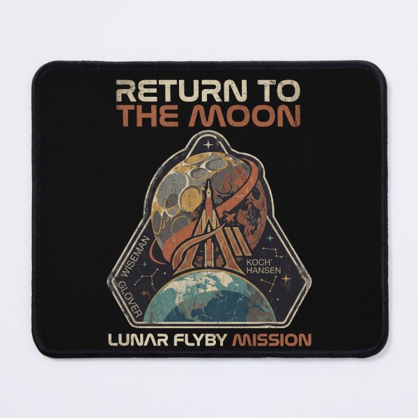 Item preview, Artemis 2 Inspired Return To The Moon Mission Patch designed and sold by Bongocomic.