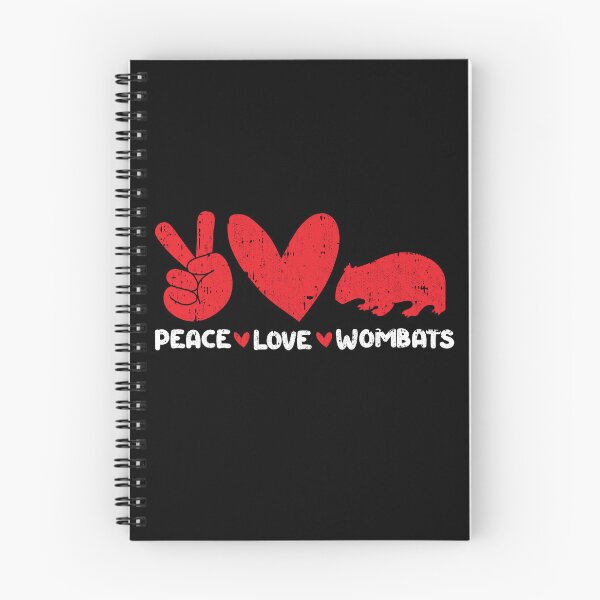 Item preview, Peace - Love - Wombats Animals lover designed and sold by GabbyKash.