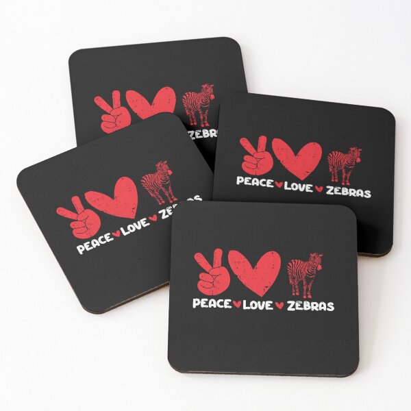 Item preview, Peace - Love - Zebras Animals lover designed and sold by GabbyKash.