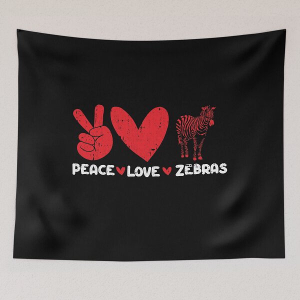 Item preview, Peace - Love - Zebras Animals lover designed and sold by GabbyKash.