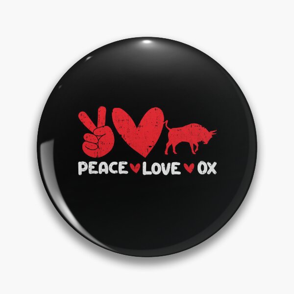 Item preview, Peace - Love - Ox Animals lover designed and sold by GabbyKash.