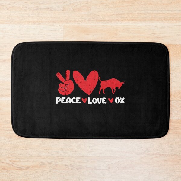 Item preview, Peace - Love - Ox Animals lover designed and sold by GabbyKash.