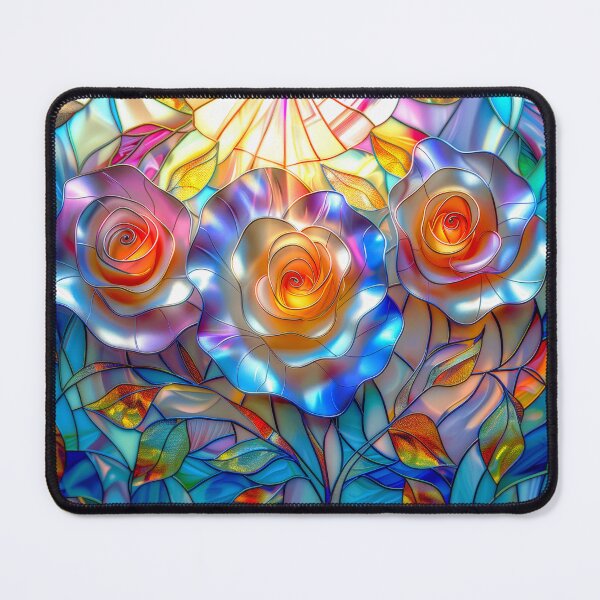 Item preview, Floral Stained Glass Art designed and sold by MargaretWiktor.