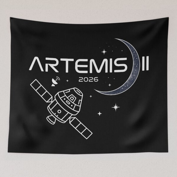 Item preview, Artemis II 2026 Lunar Mission Spacecraft Exploration Design designed and sold by Bongocomic.