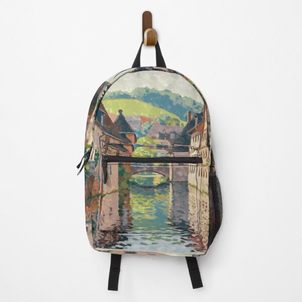 Item preview, Alsace Canal Bridge | Impressionist French Village and Hillside designed and sold by CARRAANN.