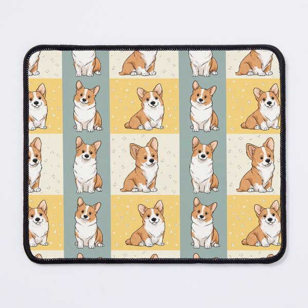 Item preview, Cute Corgi Dog Lover Cartoon Pattern designed and sold by NicolasGlowArt.