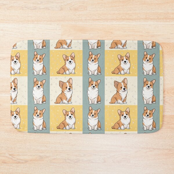 Item preview, Cute Corgi Dog Lover Cartoon Pattern designed and sold by NicolasGlowArt.