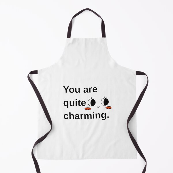 Item preview, You Are Quite Charming Cute Aesthetic Quote Kawaii Face Funny Minimal Design designed and sold by PixelVibe Art.