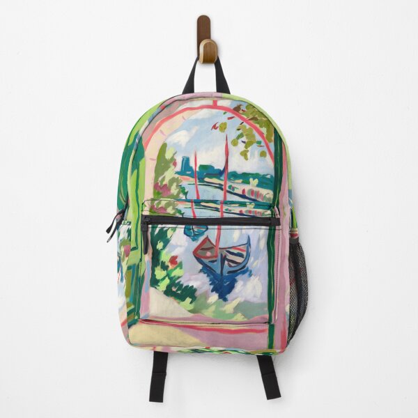 Item preview, French Coastal Window View – Boats on Water designed and sold by CARRAANN.
