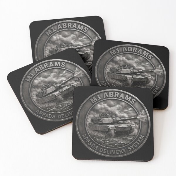 Item preview, M1 Abrams Tank APFSDS Delivery System Metallic Humor Emblem designed and sold by ArtDreams92.