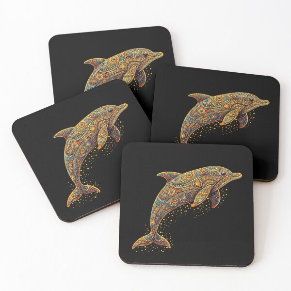 Item preview, Ocean Dolphin Zentangle Art Design   designed and sold by Zaru Zentangle Studio.