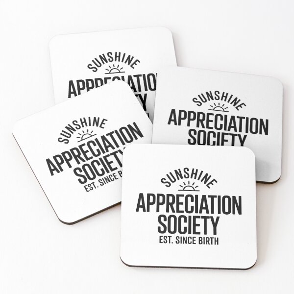 Item preview, Sunshine Appreciation Society Positive Lifestyle Quote designed and sold by ArtfullyJua.
