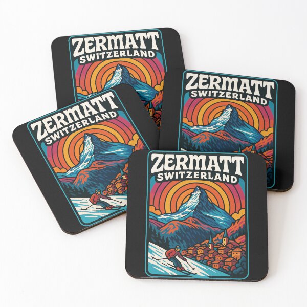 Item preview, Zermatt Switzerland Alps Trippy Art Travel designed and sold by TomFrontierArt.