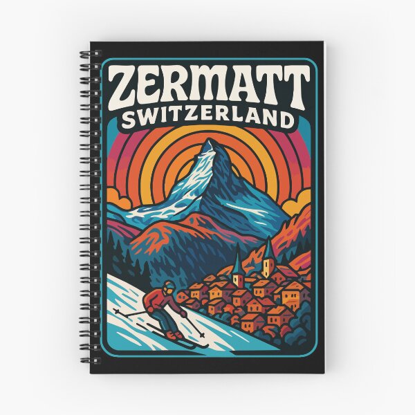 Item preview, Zermatt Switzerland Alps Trippy Art Travel designed and sold by TomFrontierArt.