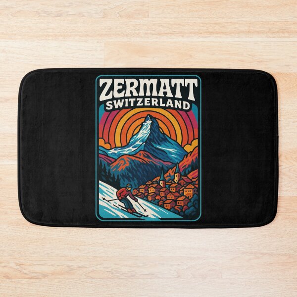 Item preview, Zermatt Switzerland Alps Trippy Art Travel designed and sold by TomFrontierArt.