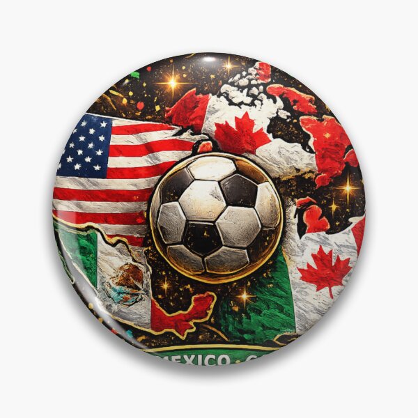 Item preview, Road to 2026 Soccer Tournament - USA Mexico Canada Flags designed and sold by Andromedaseeds.