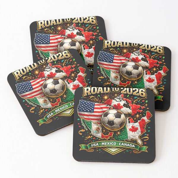 Item preview, Road to 2026 Soccer Tournament - USA Mexico Canada Flags designed and sold by Andromedaseeds.