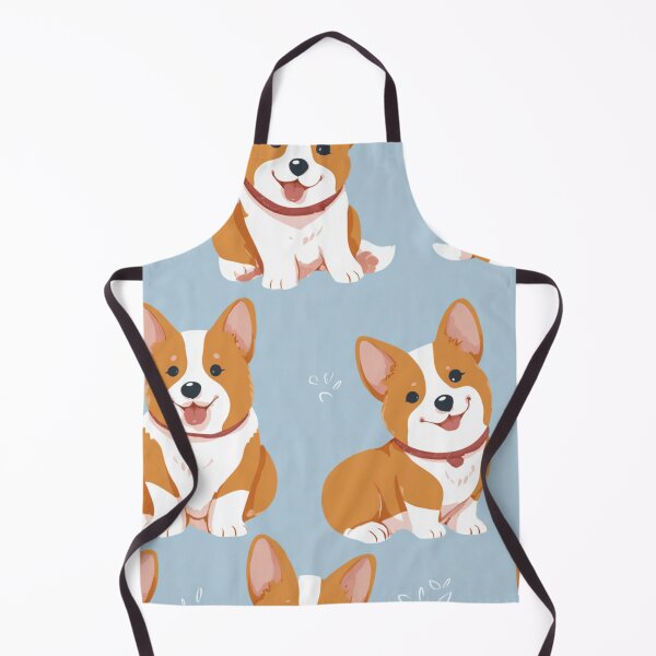 Item preview, Cute Happy Corgi Dog Puppy Pattern Design designed and sold by NicolasGlowArt.