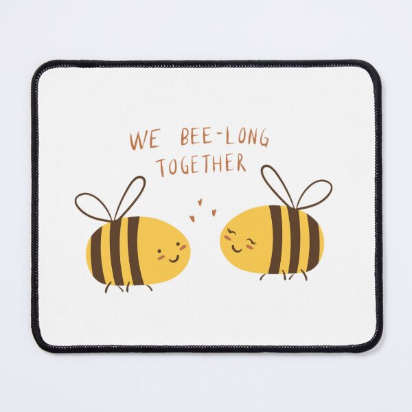 Item preview, We Bee Long Together Cute Bee Couple Funny Love Pun Valentine Gift Design designed and sold by PixelVibe Art.