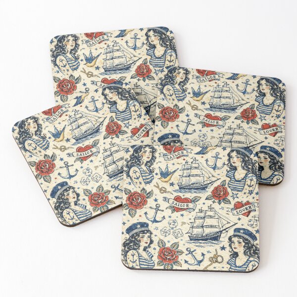 Item preview, Vintage Sailor Pattern designed and sold by feranova.