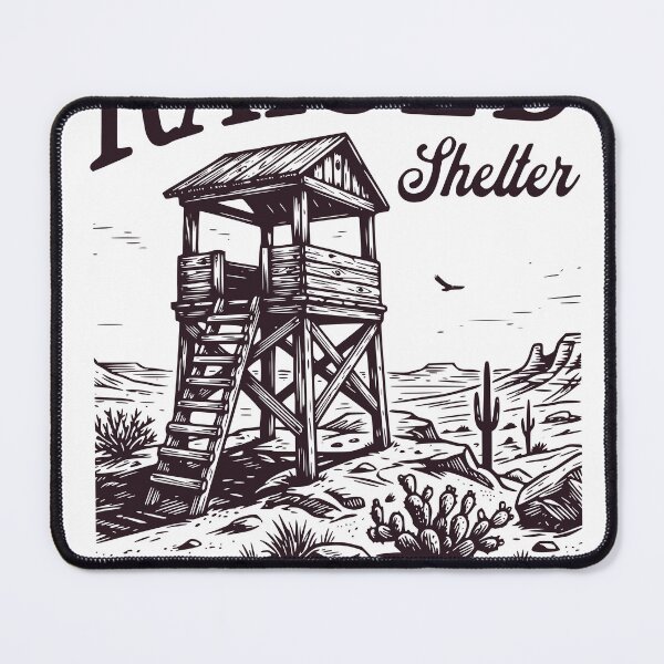 Item preview, Hunting Stand Vintage Shirt, Wooden Lookout Tower Desert Landscape, Rustic Watchtower Western Art designed and sold by TeeVerse27.